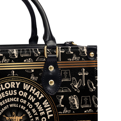 Jesus I Can Only Imagine Personalized Leather Handbag - Jesus Handbag
