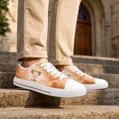 Jesus Is Lord Custom Low Top Canvas Shoes Life style    