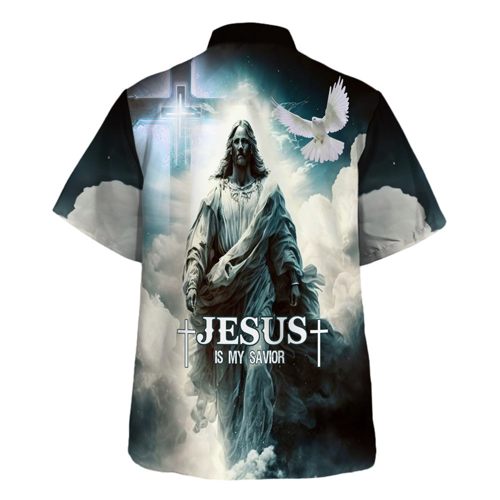 Jesus Is My Savior Dove Cross Hawaiian Shirt For Men And Women - Holy Family Hawaiian Shirt