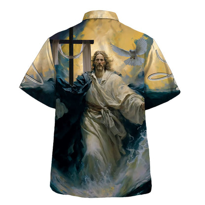 Jesus Is My Savior Dove Hawaiian Shirt For Men And Women - Holy Family Hawaiian Shirt