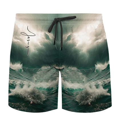 Jesus Is My Savior Walks Water Hawaiian Shirt For Men And Women - Holy Family Hawaiian Shirt