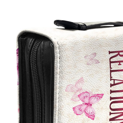 Jesus It Is Not Religion It Is A Relationship Personalized Bible Cover - Christian Bible Covers For Women