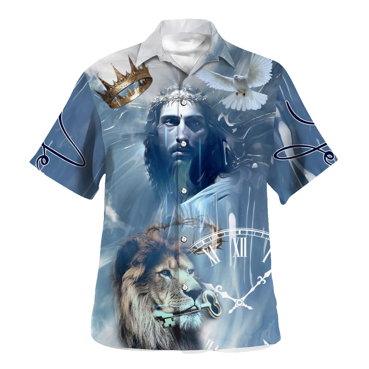 Jesus Lion The Lamb Dove Hawaiian Shirt For Men And Women - Holy Family Hawaiian Shirt