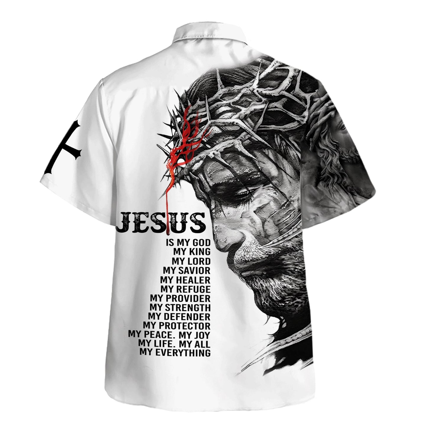 Jesus Nails Crown Of Thorns Hawaiian Shirt For Men And Women - Holy Family Hawaiian Shirt