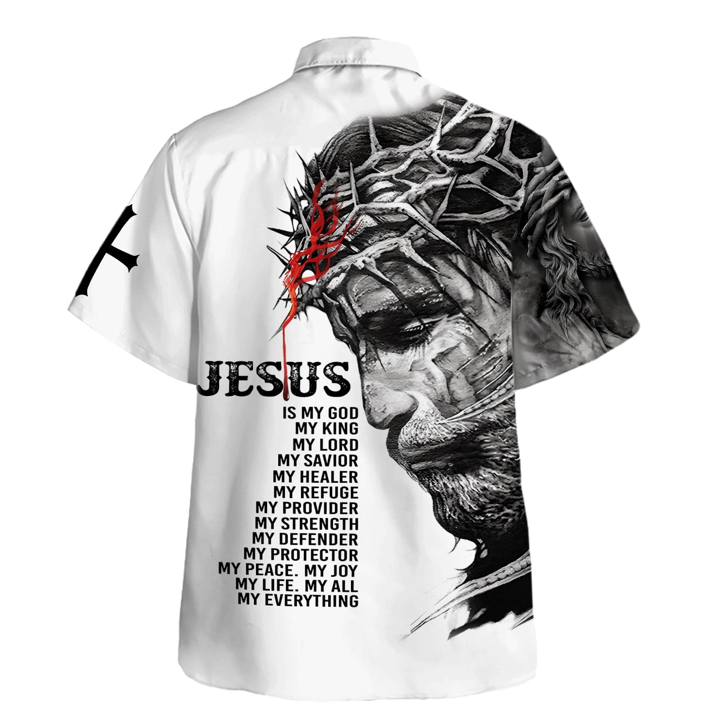 Jesus Nails Crown Of Thorns Hawaiian Shirt For Men And Women - Holy Family Hawaiian Shirt