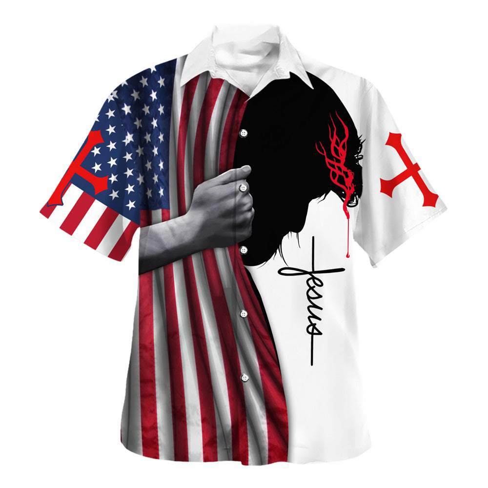 Jesus One Nation Under God Hawaiian Shirt For Men And Women - Holy Family Hawaiian Shirt