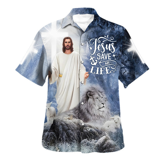 Jesus Save My Life Lion Hawaiian Shirt For Men And Women - Religion Hawaiian Shirts