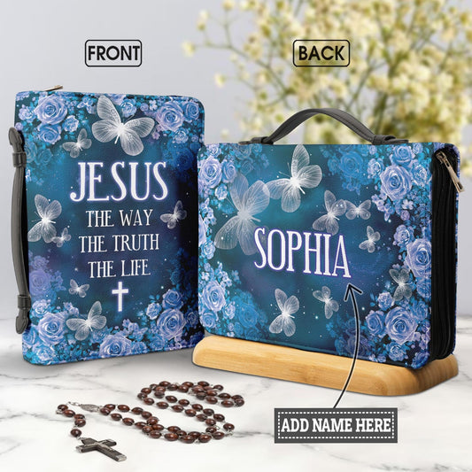 Jesus The Way The Truth The Life Personalized Bible Cover - Christian Bible Covers For Women