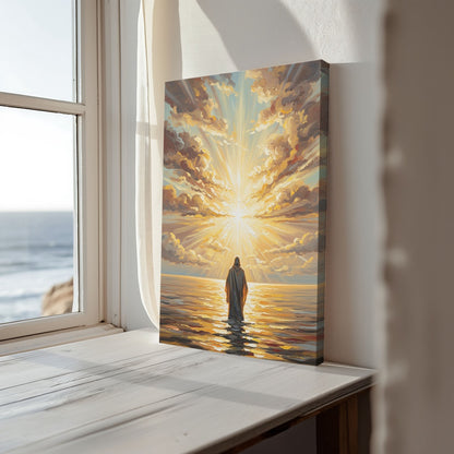 Jesus Walking on Water III, Christian Canvas Wall Art, Christmas Gift Ideas, Christian Home Decor, Ciaocustom