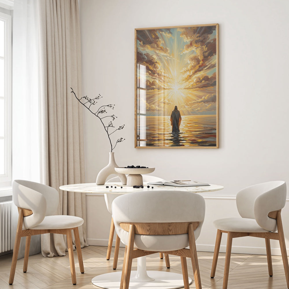 Jesus Walking on Water III, Christian Canvas Wall Art, Christmas Gift Ideas, Christian Home Decor, Ciaocustom