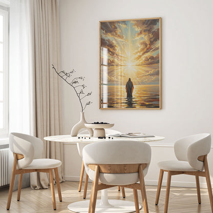 Jesus Walking on Water III, Christian Canvas Wall Art, Christmas Gift Ideas, Christian Home Decor, Ciaocustom