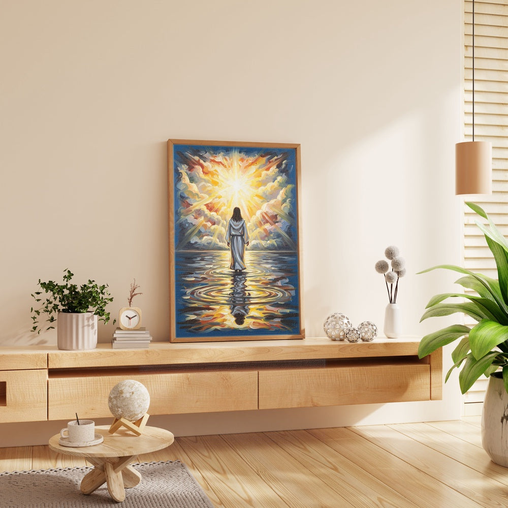 Jesus Walking on Water II, Christian Canvas Wall Art, Christmas Gift Ideas, Christian Home Decor, Ciaocustom