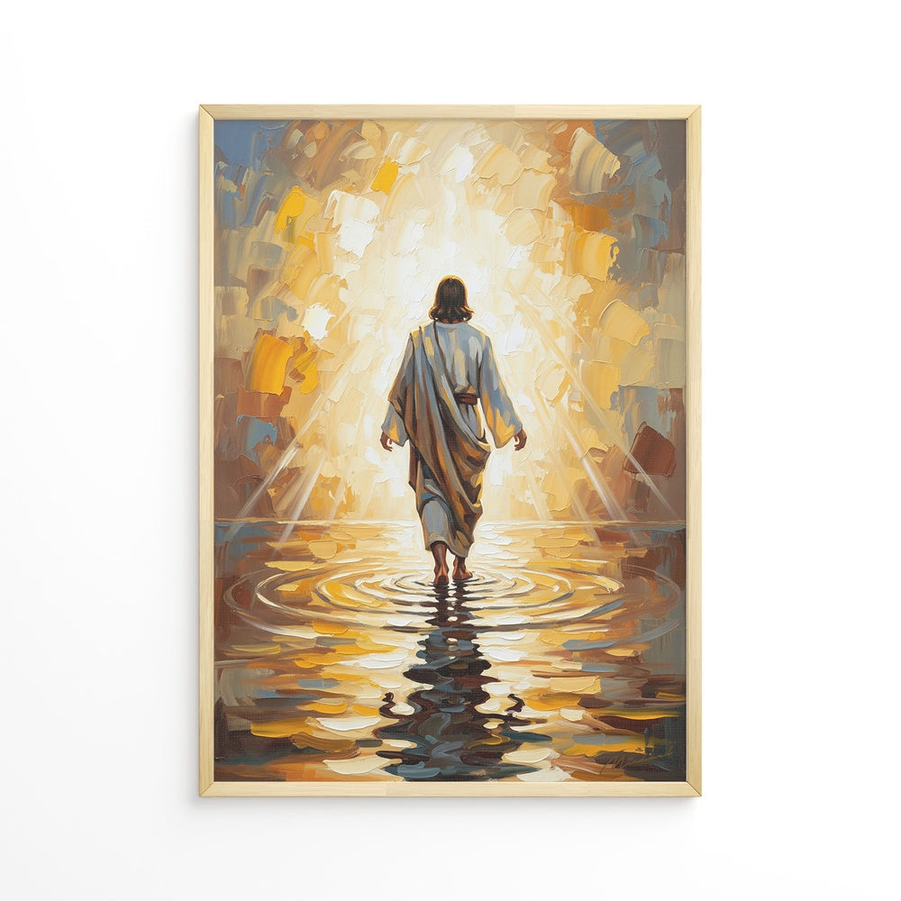 Jesus Walking on Water IV, Christian Canvas Wall Art, Christmas Gift Ideas, Christian Home Decor, Ciaocustom