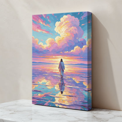 Jesus Walking on Water IX, Christian Canvas Wall Art, Christmas Gift Ideas, Christian Home Decor, Ciaocustom