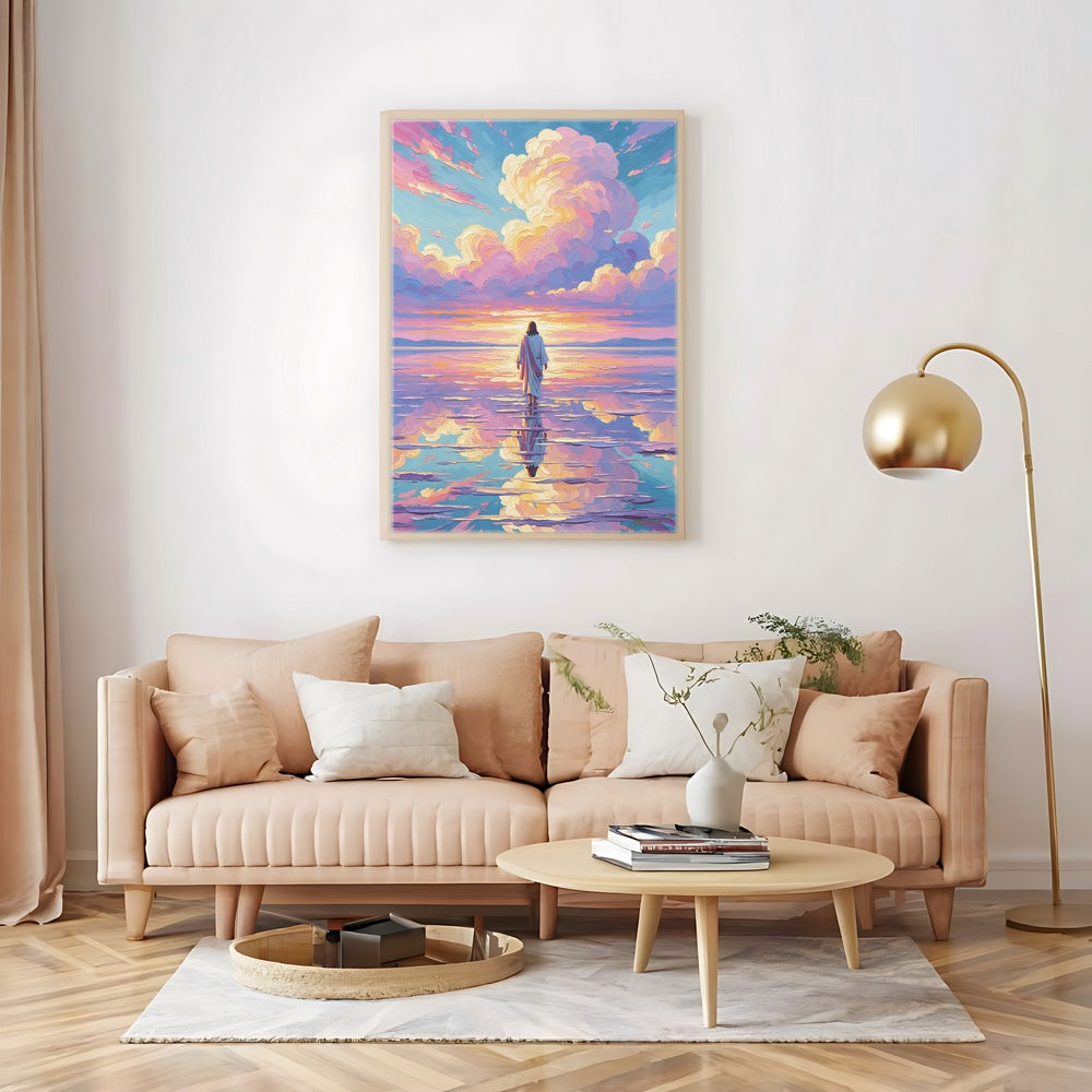 Jesus Walking on Water IX, Christian Canvas Wall Art, Christmas Gift Ideas, Christian Home Decor, Ciaocustom