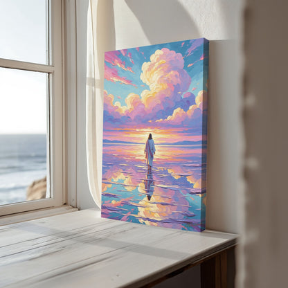 Jesus Walking on Water IX, Christian Canvas Wall Art, Christmas Gift Ideas, Christian Home Decor, Ciaocustom