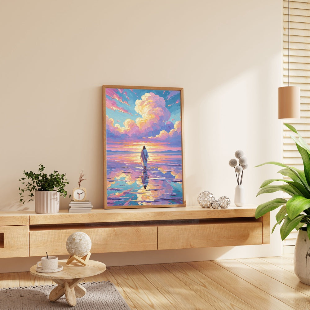 Jesus Walking on Water IX, Christian Canvas Wall Art, Christmas Gift Ideas, Christian Home Decor, Ciaocustom