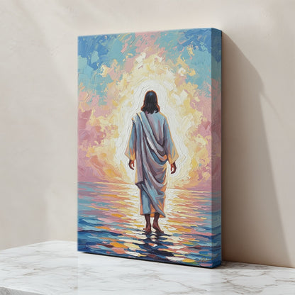 Jesus Walking on Water I, Christian Canvas Wall Art, Christmas Gift Ideas, Christian Home Decor, Ciaocustom