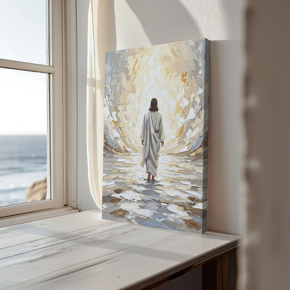 Jesus Walking on Water VIII, Christian Canvas Wall Art, Christmas Gift Ideas, Christian Home Decor, Ciaocustom