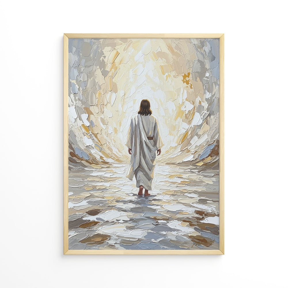 Jesus Walking on Water VIII, Christian Canvas Wall Art, Christmas Gift Ideas, Christian Home Decor, Ciaocustom