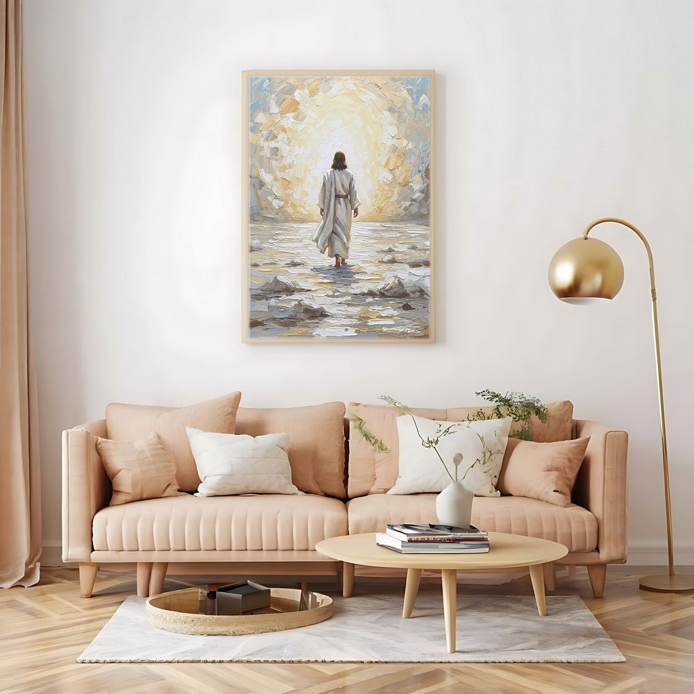 Jesus Walking on Water VII, Christian Canvas Wall Art, Christmas Gift Ideas, Christian Home Decor, Ciaocustom