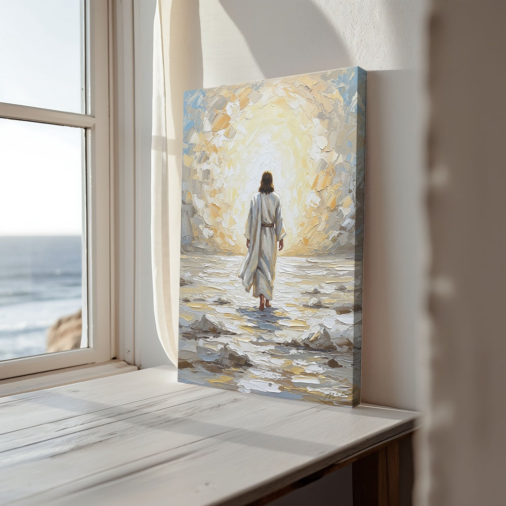 Jesus Walking on Water VII, Christian Canvas Wall Art, Christmas Gift Ideas, Christian Home Decor, Ciaocustom