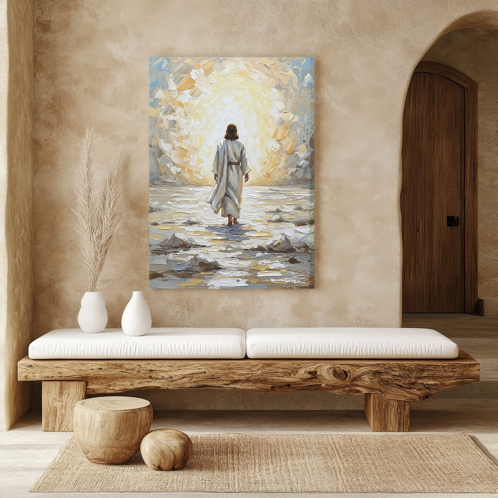 Jesus Walking on Water VII, Christian Canvas Wall Art, Christmas Gift Ideas, Christian Home Decor, Ciaocustom