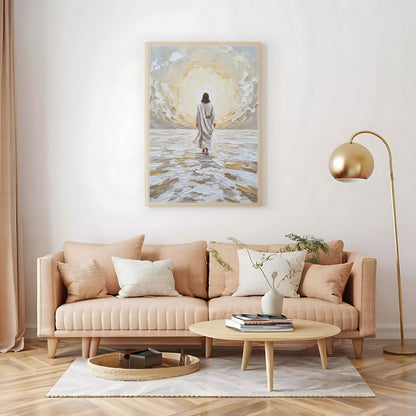 Jesus Walking on Water VI, Christian Canvas Wall Art, Christmas Gift Ideas, Christian Home Decor, Ciaocustom