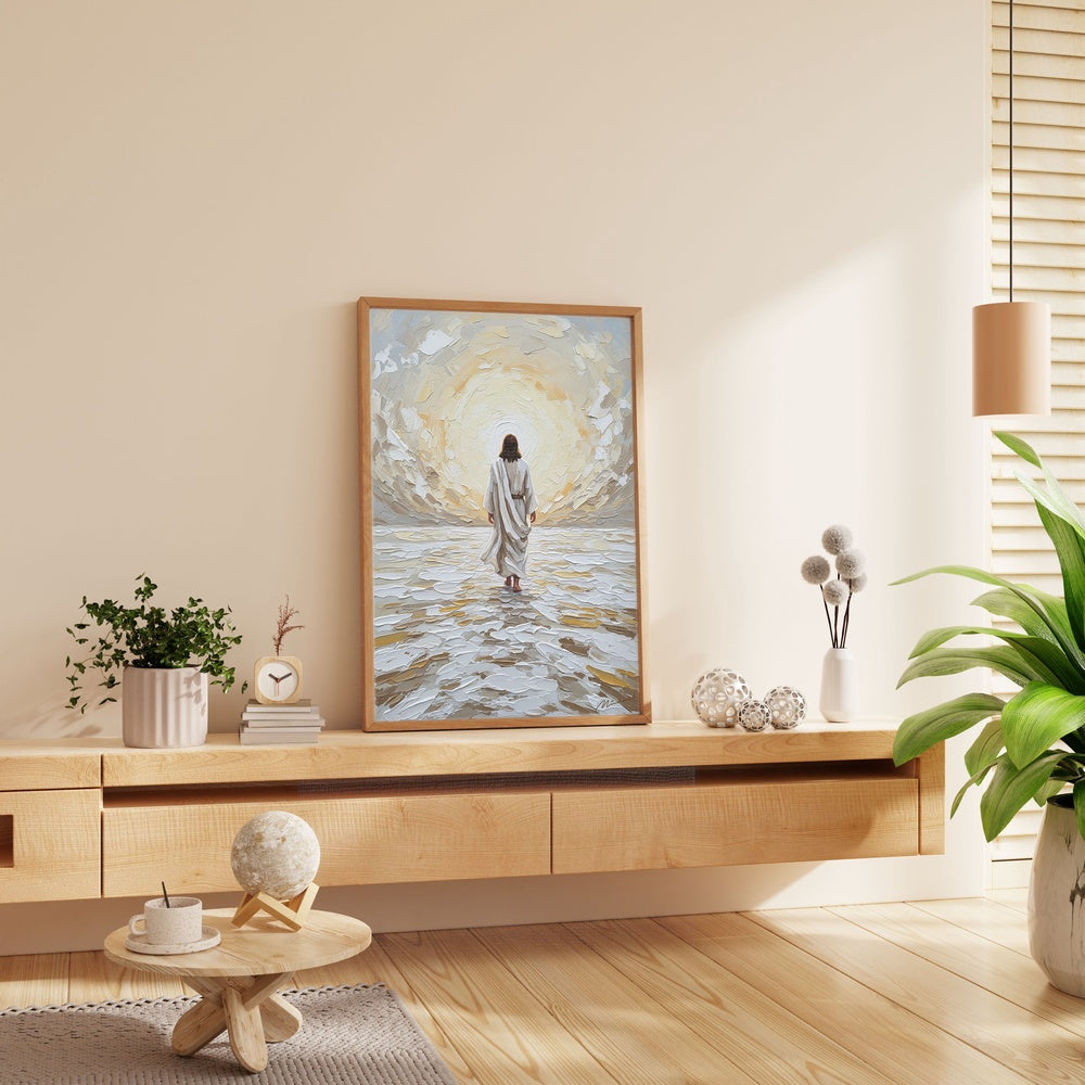 Jesus Walking on Water VI, Christian Canvas Wall Art, Christmas Gift Ideas, Christian Home Decor, Ciaocustom
