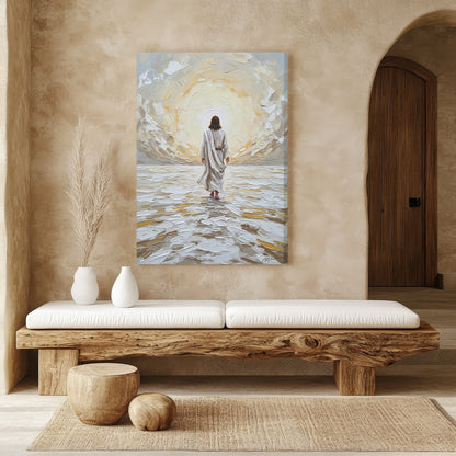 Jesus Walking on Water VI, Christian Canvas Wall Art, Christmas Gift Ideas, Christian Home Decor, Ciaocustom