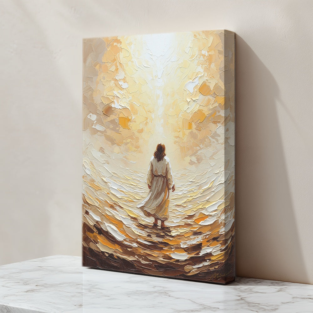 Jesus Walking on Water V, Christian Canvas Wall Art, Christmas Gift Ideas, Christian Home Decor, Ciaocustom