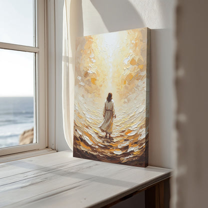 Jesus Walking on Water V, Christian Canvas Wall Art, Christmas Gift Ideas, Christian Home Decor, Ciaocustom