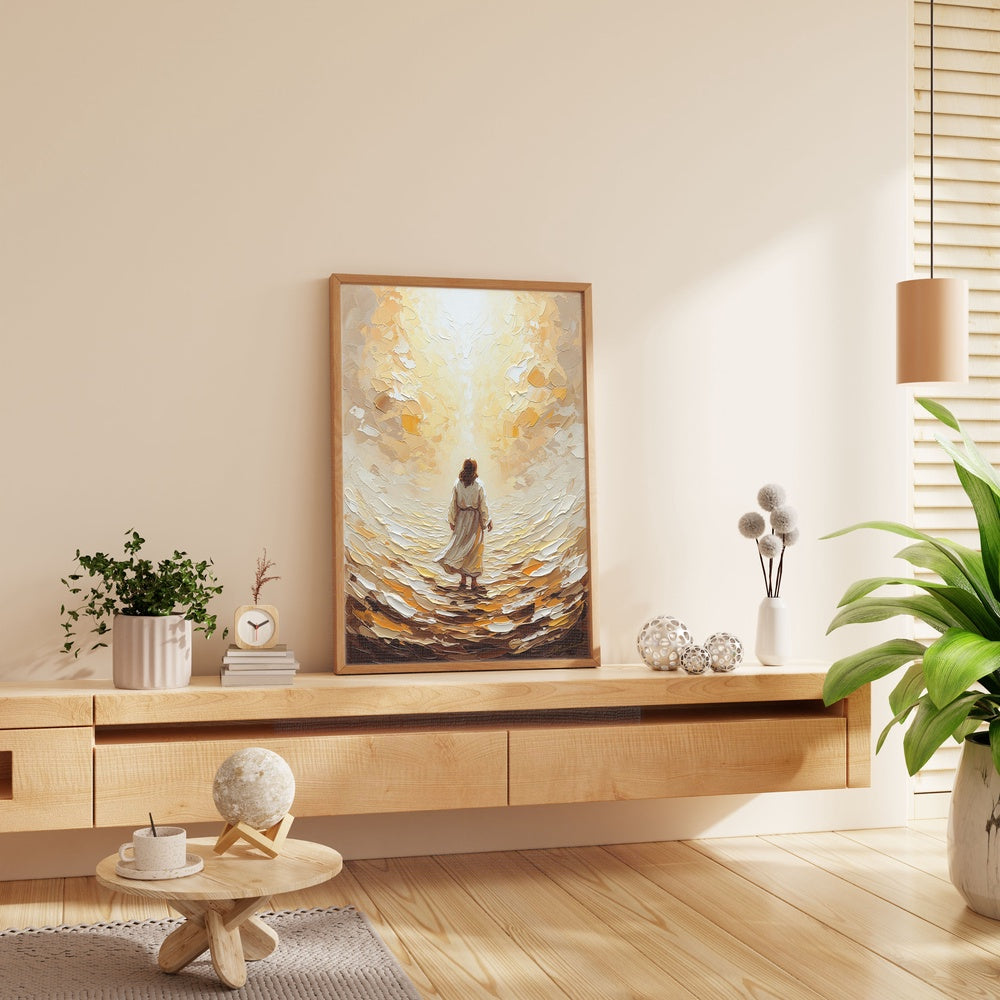 Jesus Walking on Water V, Christian Canvas Wall Art, Christmas Gift Ideas, Christian Home Decor, Ciaocustom