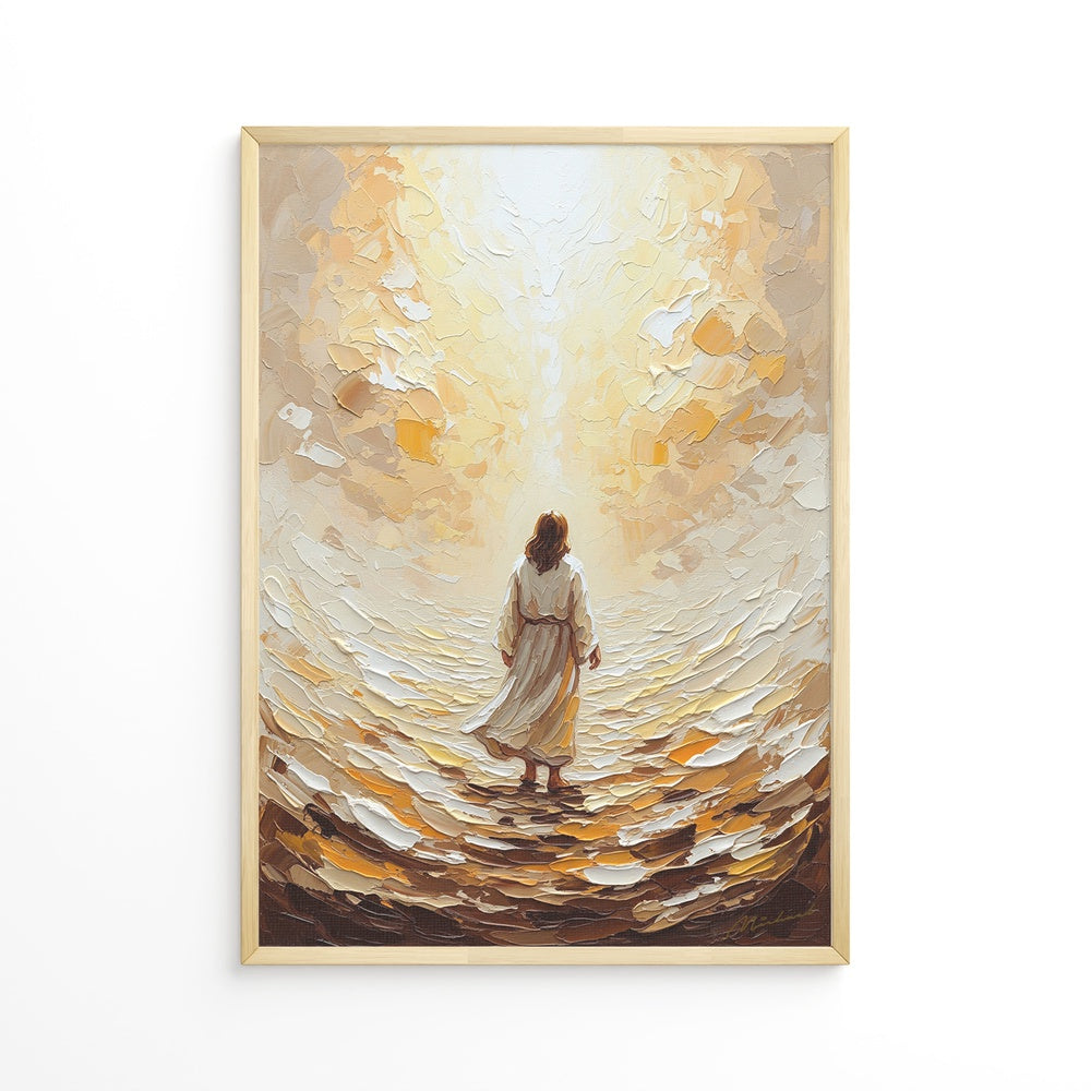 Jesus Walking on Water V, Christian Canvas Wall Art, Christmas Gift Ideas, Christian Home Decor, Ciaocustom