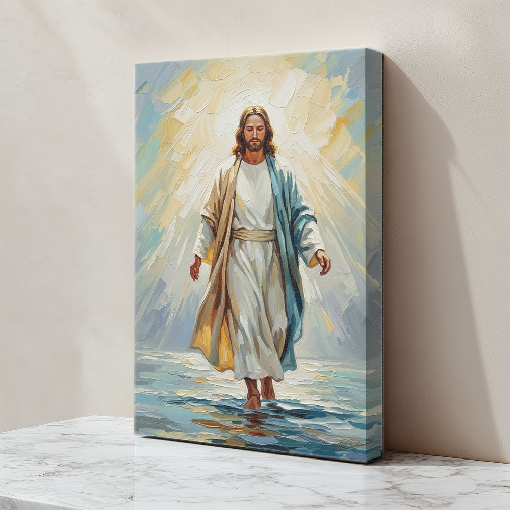 Jesus Walking on Water XIII, Christian Canvas Wall Art, Christmas Gift Ideas, Christian Home Decor, Ciaocustom