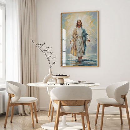 Jesus Walking on Water XIII, Christian Canvas Wall Art, Christmas Gift Ideas, Christian Home Decor, Ciaocustom