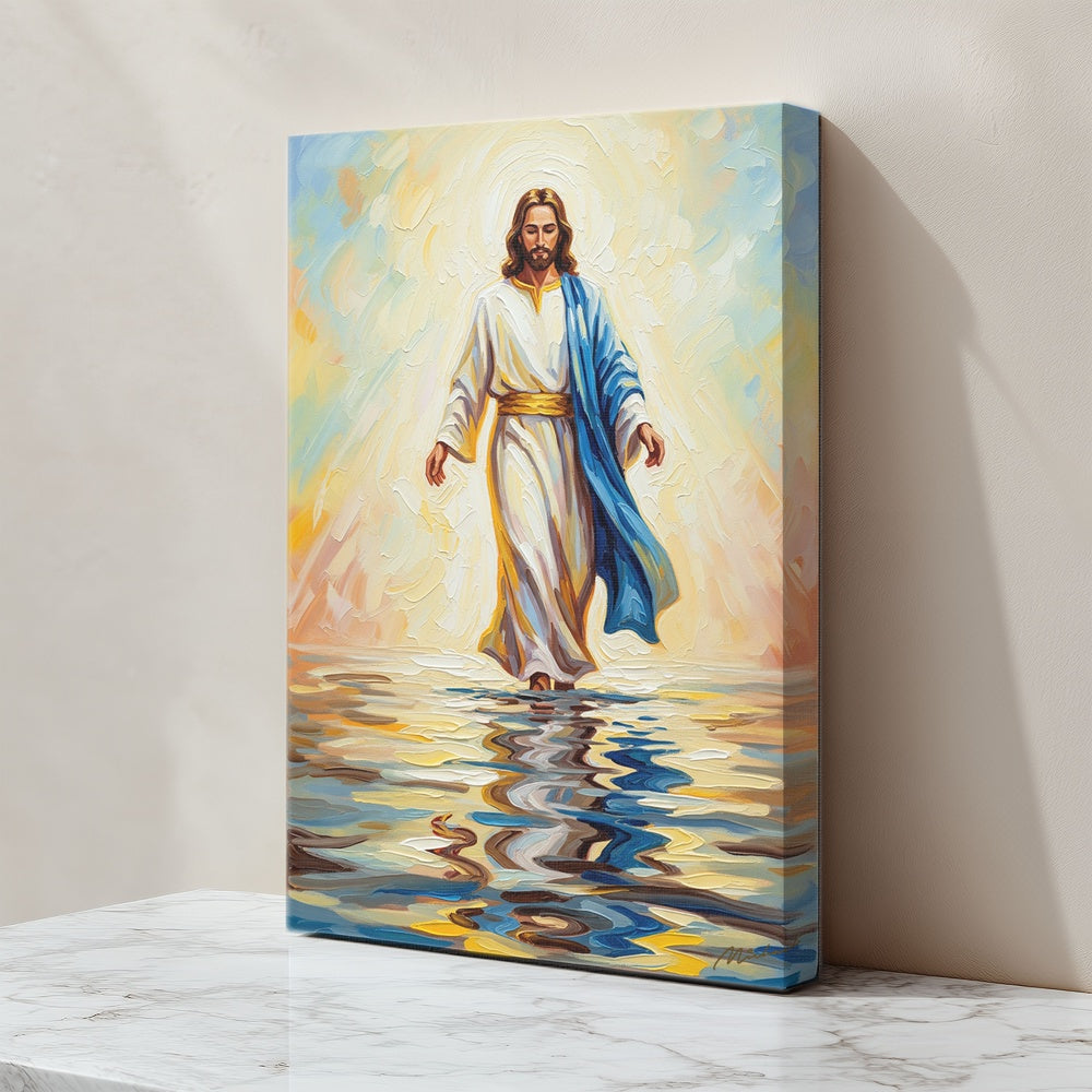 Jesus Walking on Water XII, Christian Canvas Wall Art, Christmas Gift Ideas, Christian Home Decor, Ciaocustom