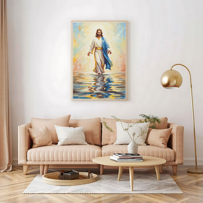 Jesus Walking on Water XII, Christian Canvas Wall Art, Christmas Gift Ideas, Christian Home Decor, Ciaocustom