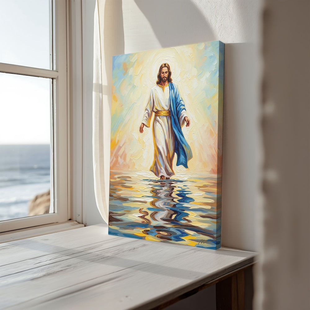 Jesus Walking on Water XII, Christian Canvas Wall Art, Christmas Gift Ideas, Christian Home Decor, Ciaocustom
