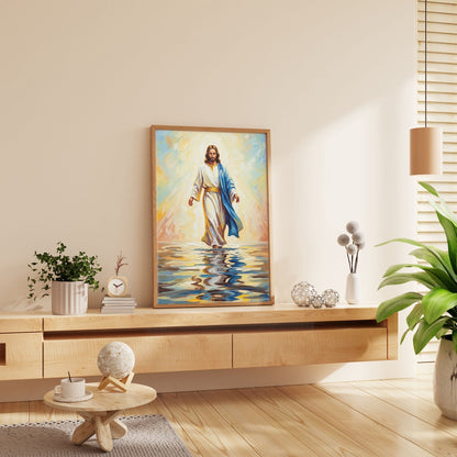 Jesus Walking on Water XII, Christian Canvas Wall Art, Christmas Gift Ideas, Christian Home Decor, Ciaocustom