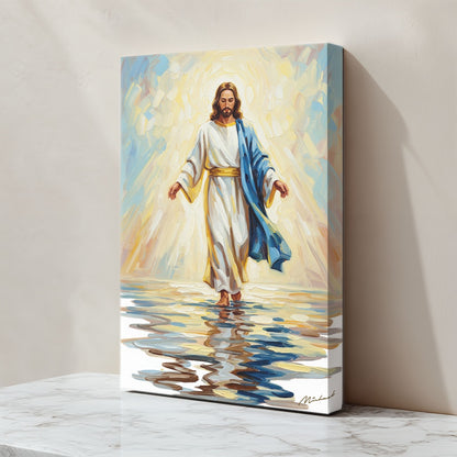 Jesus Walking on Water XI, Christian Canvas Wall Art, Christmas Gift Ideas, Christian Home Decor, Ciaocustom