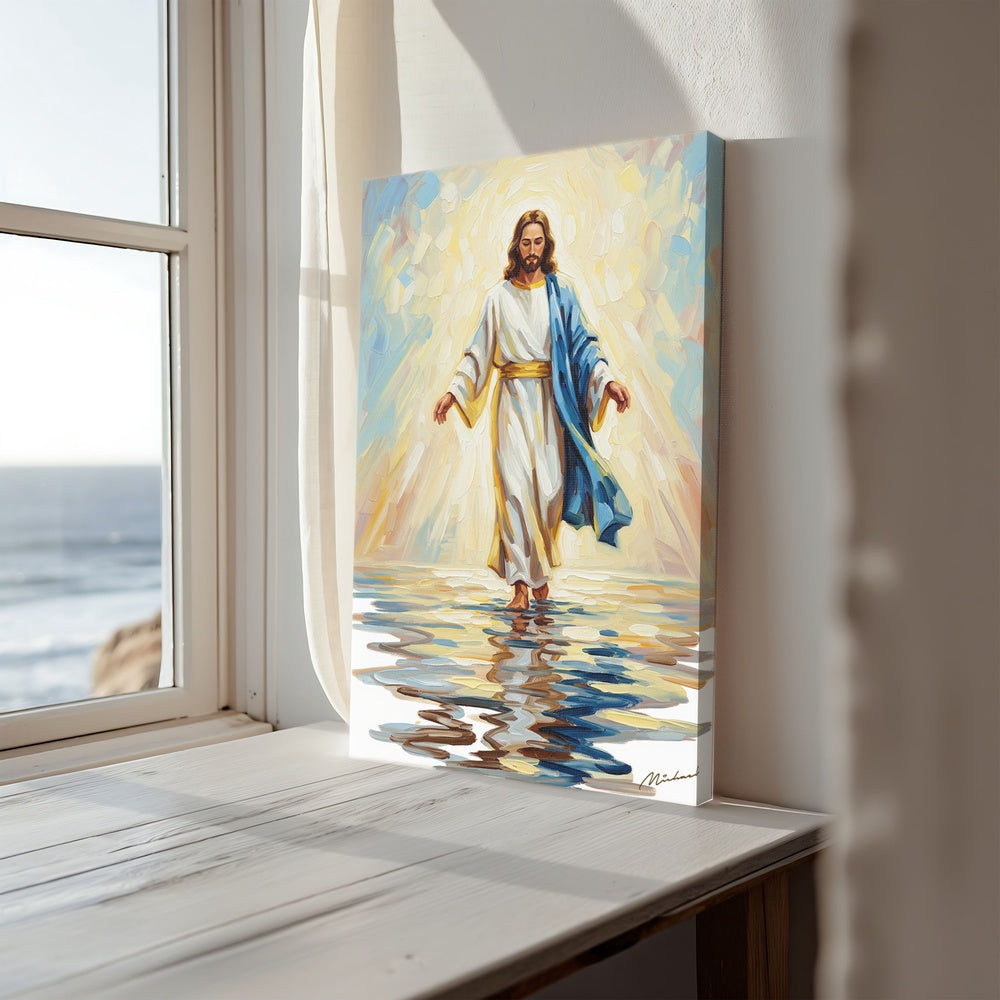 Jesus Walking on Water XI, Christian Canvas Wall Art, Christmas Gift Ideas, Christian Home Decor, Ciaocustom