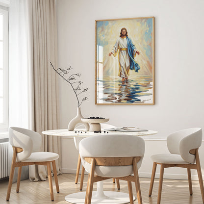 Jesus Walking on Water XI, Christian Canvas Wall Art, Christmas Gift Ideas, Christian Home Decor, Ciaocustom
