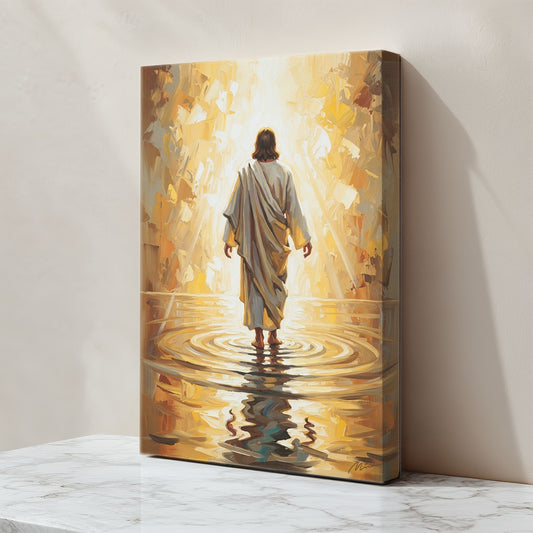 Jesus Walking on Water X, Christian Canvas Wall Art, Christmas Gift Ideas, Christian Home Decor, Ciaocustom