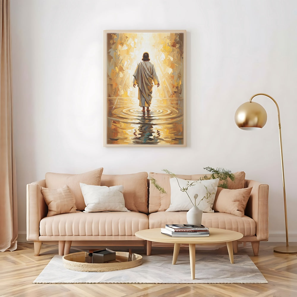 Jesus Walking on Water X, Christian Canvas Wall Art, Christmas Gift Ideas, Christian Home Decor, Ciaocustom