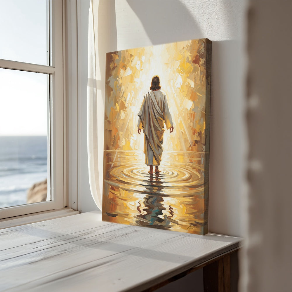 Jesus Walking on Water X, Christian Canvas Wall Art, Christmas Gift Ideas, Christian Home Decor, Ciaocustom