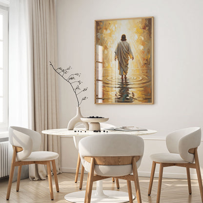 Jesus Walking on Water X, Christian Canvas Wall Art, Christmas Gift Ideas, Christian Home Decor, Ciaocustom