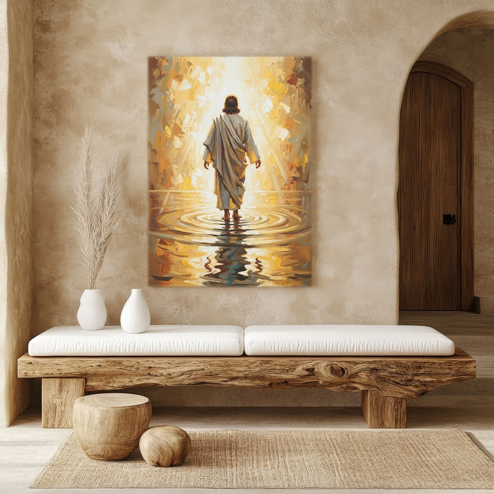 Jesus Walking on Water X, Christian Canvas Wall Art, Christmas Gift Ideas, Christian Home Decor, Ciaocustom