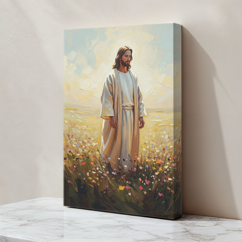 Jesus in The Garden, Christian Canvas Wall Art, Christmas Gift Ideas, Christian Home Decor, Ciaocustom