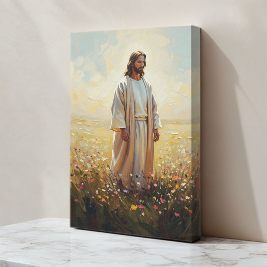 Jesus in The Garden, Christian Canvas Wall Art, Christmas Gift Ideas, Christian Home Decor, Ciaocustom